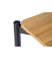 NANDO zestaw stół + 2 krzesła, naturalny / czarny (1p1szt)