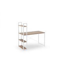 NARVIK B1 biurko biały/ dąb sonoma