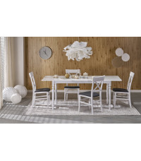 NELSON stół rozkładany, biały (1p1szt)