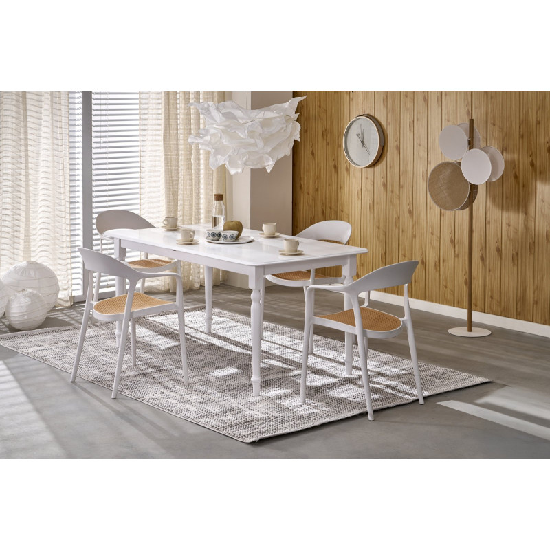 NELSON stół rozkładany, biały (1p1szt)