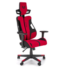 NITRO 2 fotel gabinetowy tkanina, czerwony / czarny (1p1szt)