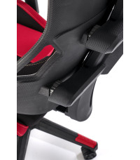 NITRO 2 fotel gabinetowy tkanina, czerwony / czarny (1p1szt)