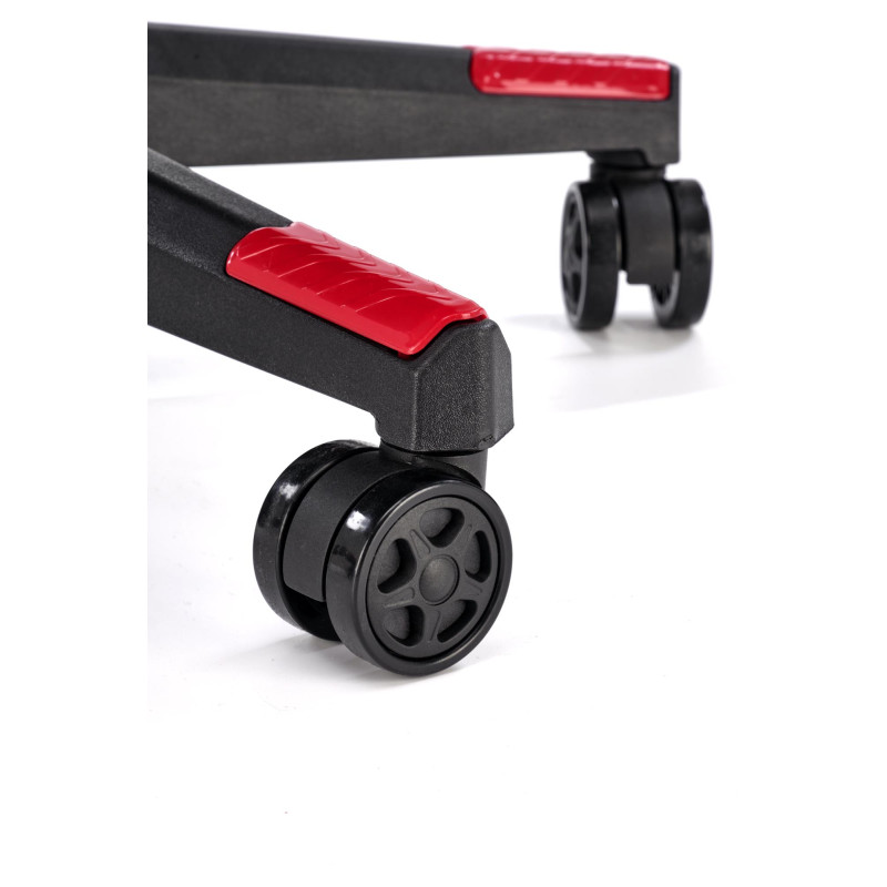 NITRO 2 fotel gabinetowy tkanina, czerwony / czarny (1p1szt)