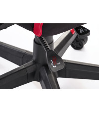 NITRO 2 fotel gabinetowy tkanina, czerwony / czarny (1p1szt)