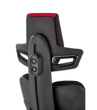 NITRO 2 fotel gabinetowy tkanina, czerwony / czarny (1p1szt)