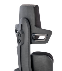 NITRO 2 fotel gabinetowy tkanina, popielaty / czarny (1p1szt)