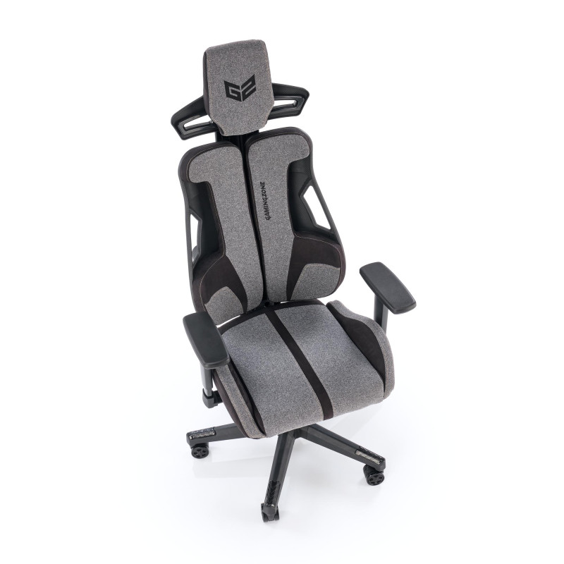 NITRO 2 fotel gabinetowy tkanina, popielaty / czarny (1p1szt)