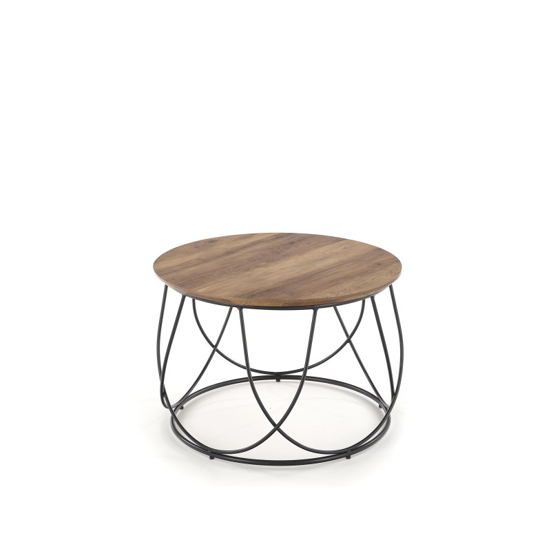 NUBIRA ława stelaż - czarny, blat - orzechowy (1p1szt)