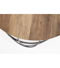 NUBIRA ława stelaż - czarny, blat - orzechowy (1p1szt)