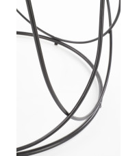 NUBIRA ława stelaż - czarny, blat - orzechowy (1p1szt)