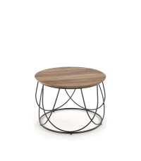 NUBIRA ława stelaż - czarny, blat - orzechowy (1p1szt)