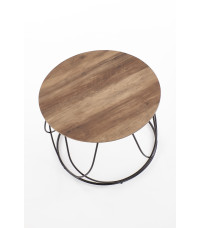 NUBIRA ława stelaż - czarny, blat - orzechowy (1p1szt)