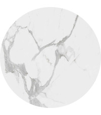 OREO zestaw dwóch ław biały marmur / czarny (1p1szt)