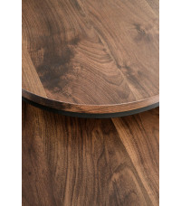 OREO zestaw dwóch ław orzechowy / czarny (1p1szt)