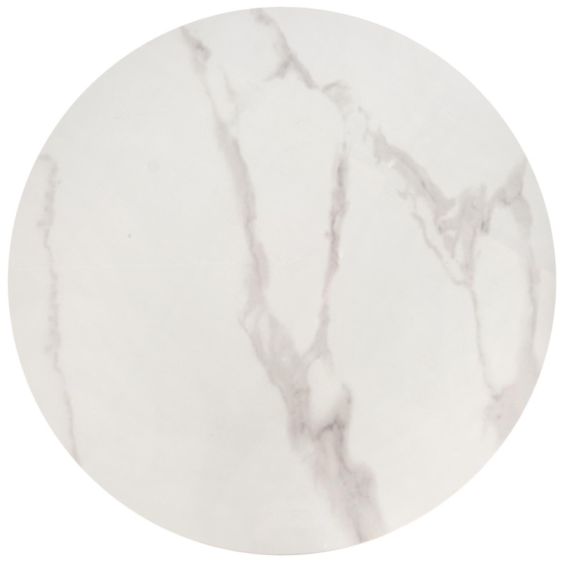 OSARIO zestaw 2 ław biały marmur / biały (2p1szt)