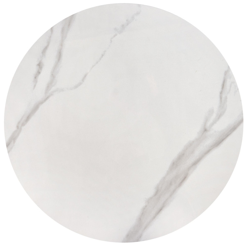 OSARIO zestaw 2 ław biały marmur / biały (2p1szt)