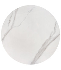 OSARIO zestaw 2 ław biały marmur / biały (2p1szt)