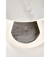 OSARIO zestaw 2 ław biały marmur / biały (2p1szt)