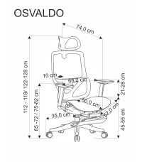 OSVALDO fotel gabinetowy czarny