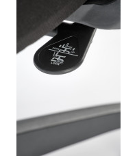 PABLO fotel gabinetowy popielaty / czarny