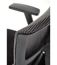 PABLO fotel gabinetowy popielaty / czarny