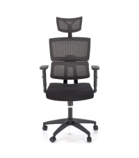 PABLO fotel gabinetowy popielaty / czarny