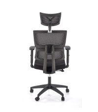 PABLO fotel gabinetowy popielaty / czarny