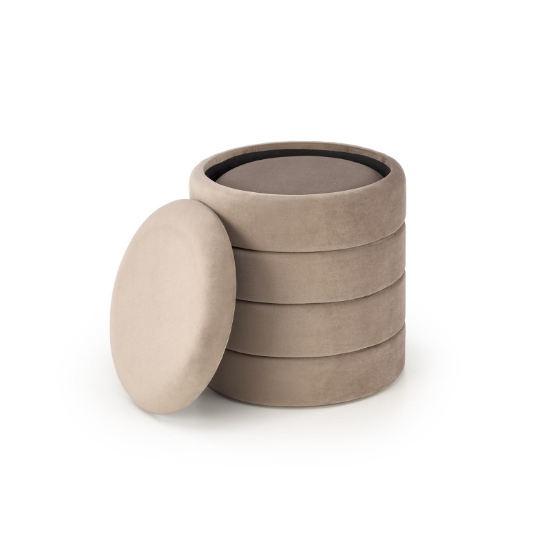 PACHO zestaw 2 puf, beżowy (1p1set)