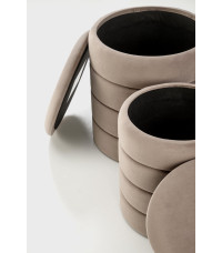 PACHO zestaw 2 puf, beżowy (1p1set)