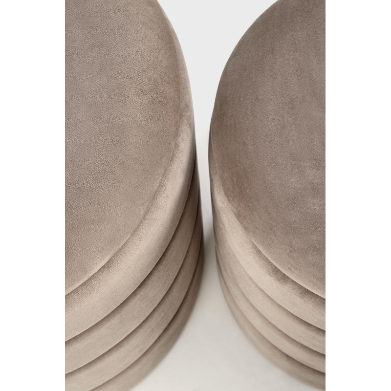 PACHO zestaw 2 puf, beżowy (1p1set)