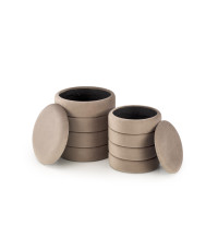 PACHO zestaw 2 puf, beżowy (1p1set)