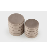 PACHO zestaw 2 puf, beżowy (1p1set)