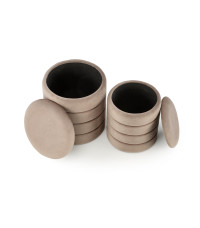 PACHO zestaw 2 puf, beżowy (1p1set)