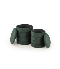 PACHO zestaw 2 puf, c.zielony (1p1set)