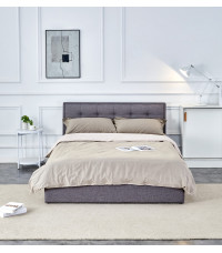 PADVA 140cm łóżko z pojemnikiem popielaty (2p1szt)