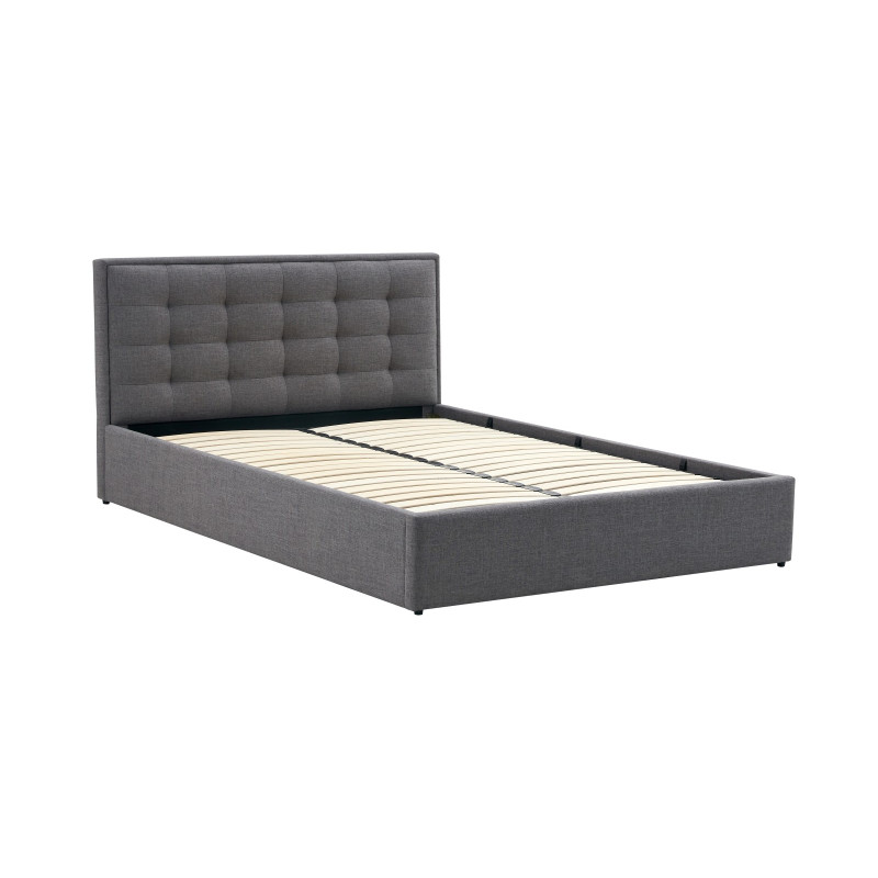 PADVA 140cm łóżko z pojemnikiem popielaty (2p1szt)