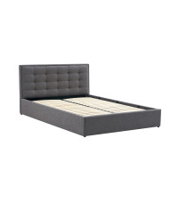 PADVA 140cm łóżko z pojemnikiem popielaty (2p1szt)