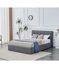 PADVA 140cm łóżko z pojemnikiem popielaty (2p1szt)