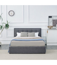 PADVA 140cm łóżko z pojemnikiem popielaty (2p1szt)