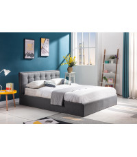 PADVA 160cm łóżko z pojemnikiem popielaty (2p1szt)