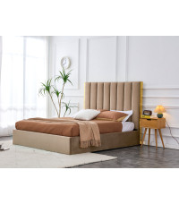 PALAZZO łóżko 160, beżowy / złoty (3p1szt)