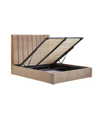 PALAZZO łóżko 160, beżowy / złoty (3p1szt)