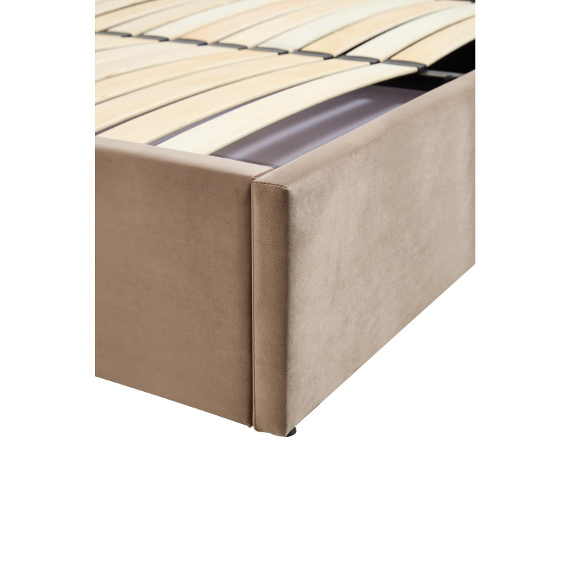 PALAZZO łóżko 160, beżowy / złoty (3p1szt)