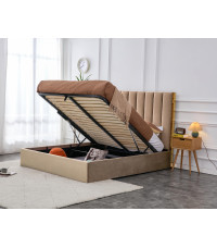 PALAZZO łóżko 160, beżowy / złoty (3p1szt)