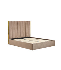 PALAZZO łóżko 160, beżowy / złoty (3p1szt)
