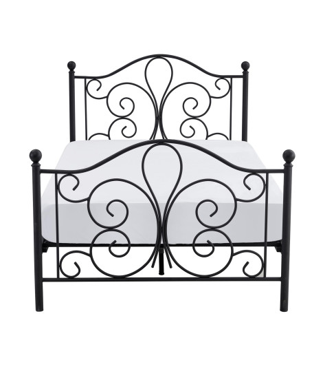 PANAMA 120 cm łóżko metalowe czarny (2p1szt)