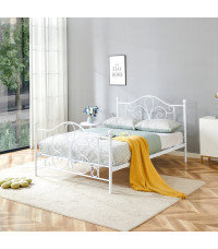 PANAMA 140 cm łóżko metalowe biały (2p1szt)