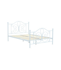 PANAMA 140 cm łóżko metalowe biały (2p1szt)