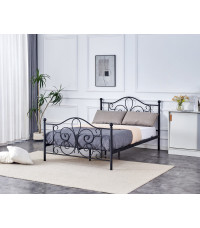 PANAMA 140 cm łóżko metalowe czarny (2p1szt)