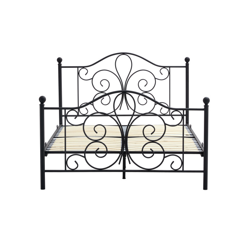 PANAMA 140 cm łóżko metalowe czarny (2p1szt)